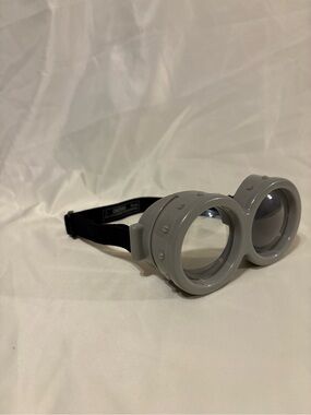 Universal Studios Gray Minion Goggles with Adjustable Black Strap